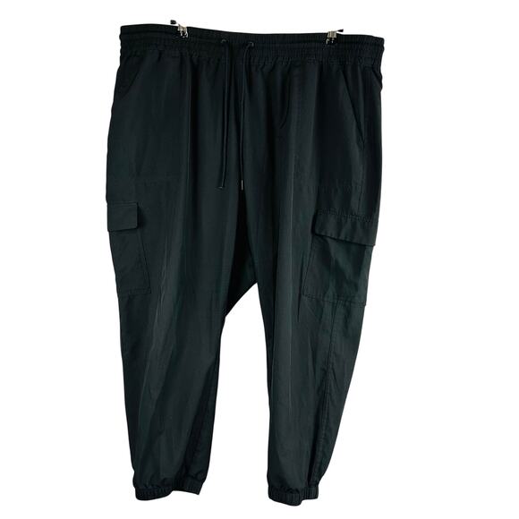Old Navy Pants - Old Navy Womans XXL Pants Stretch Tech Pull On Black Jogger Taper Leg